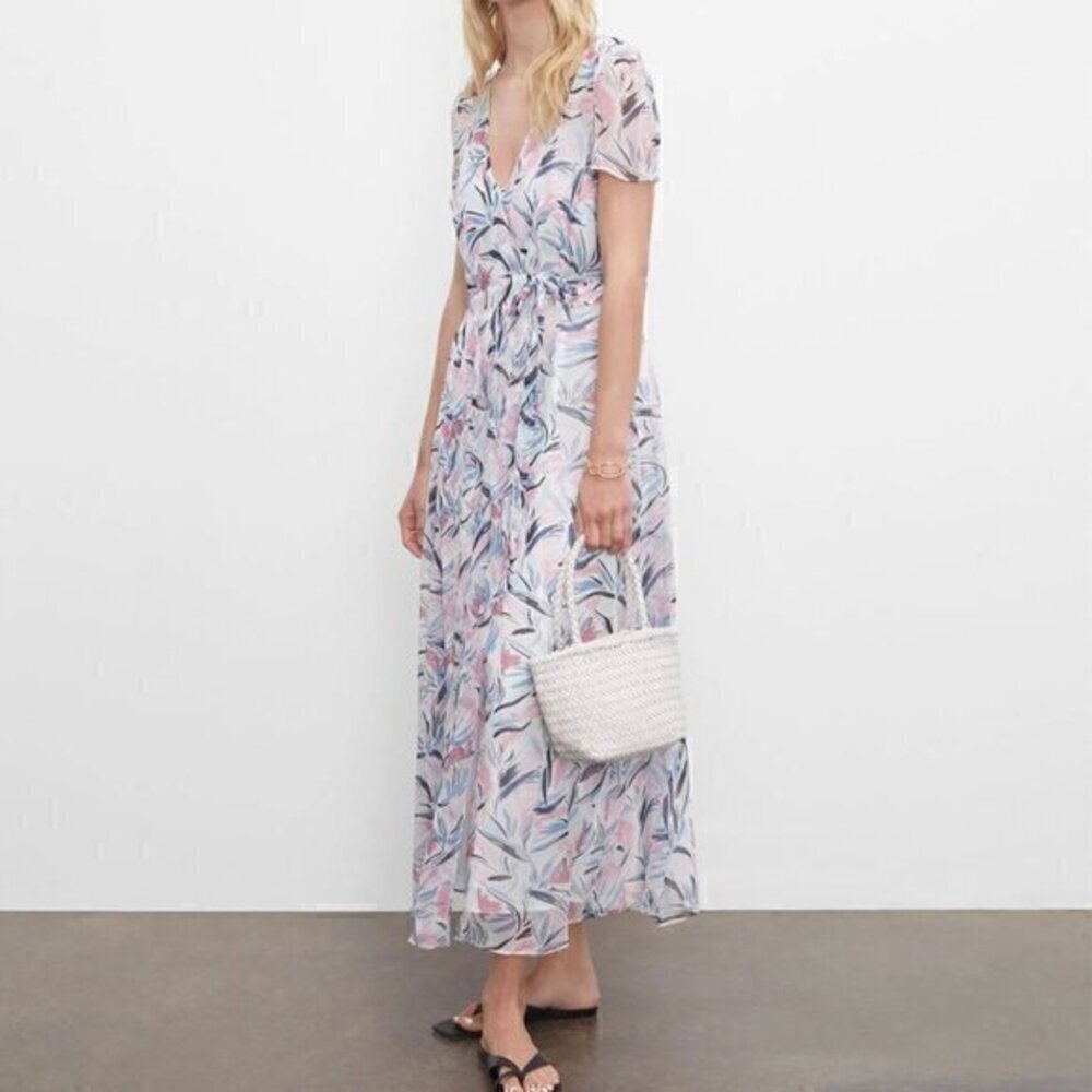 Club Monaco floral Maxi Wrap Dress